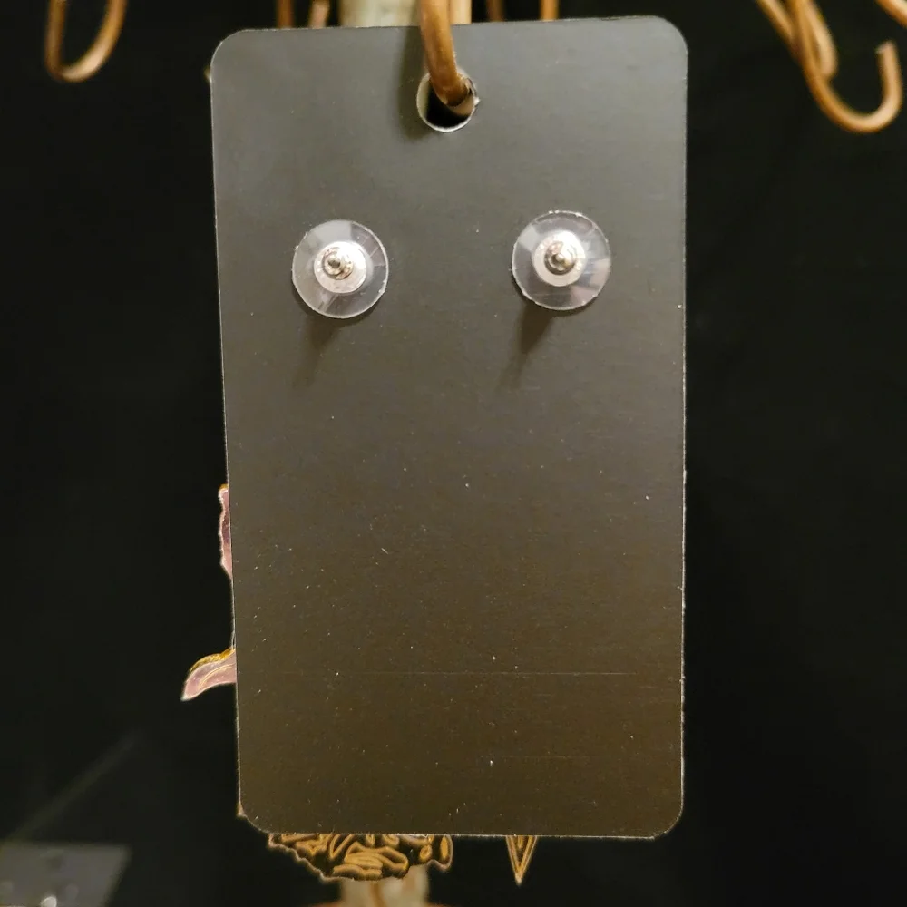 2/$20 Gold Reflective Dagger & Rose Earrings - Picture 2 of 4